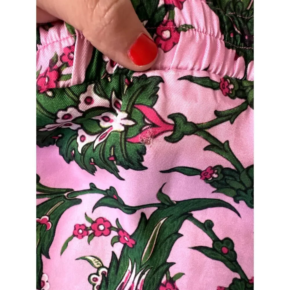 DELFI Collective Maya Shorts Size Small Women's Pink and Green - Picture 4 of 4